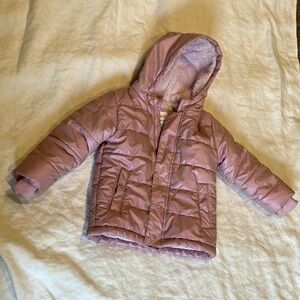 Pink Kids Puffer Jacket